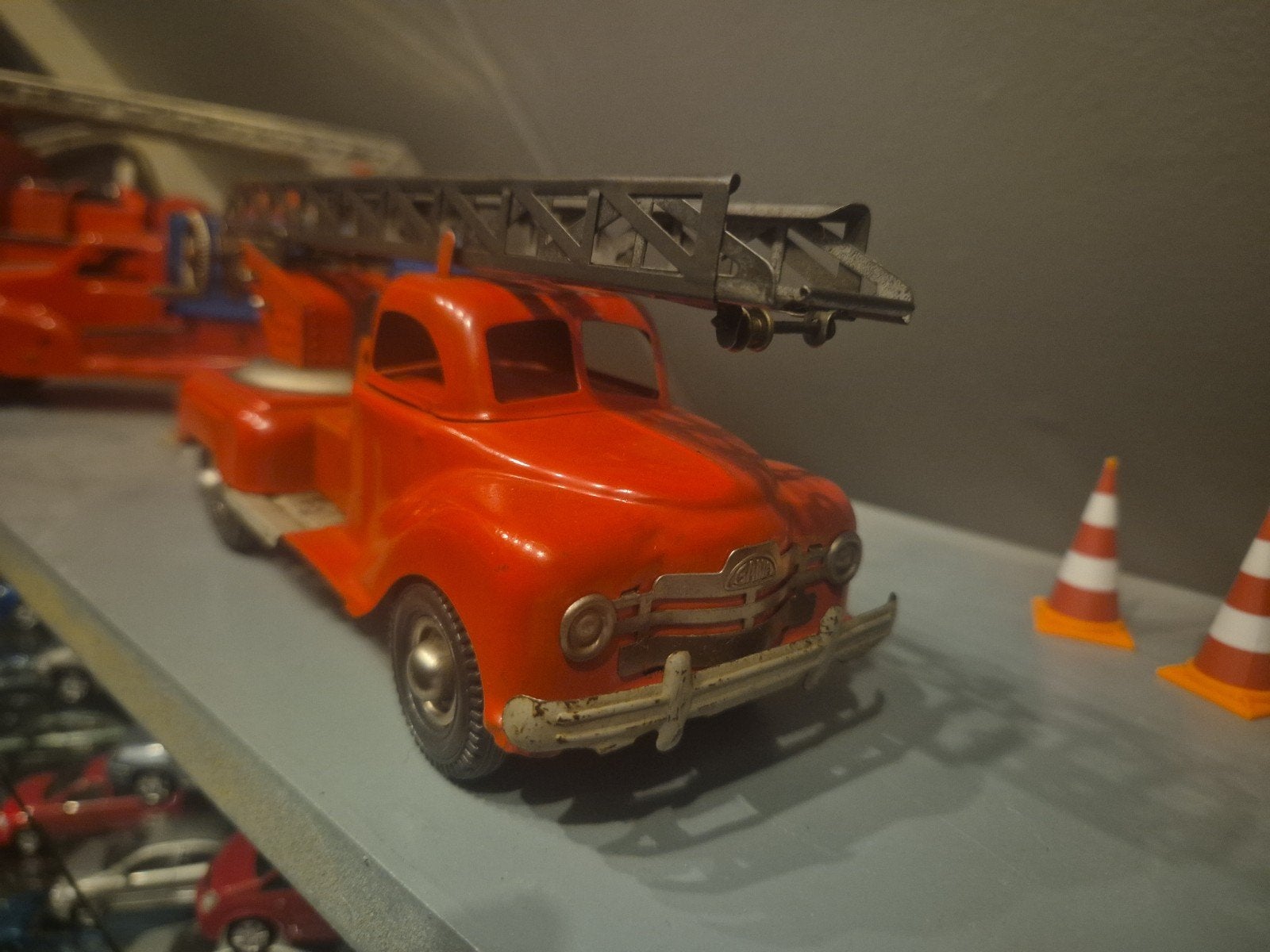 Vintage Brandweer Opel Blitz Blik voor Verzamelaar, Hobby en Vrije tijd, Modelbouw | Auto's en Voertuigen, Overige merken, Gebruikt