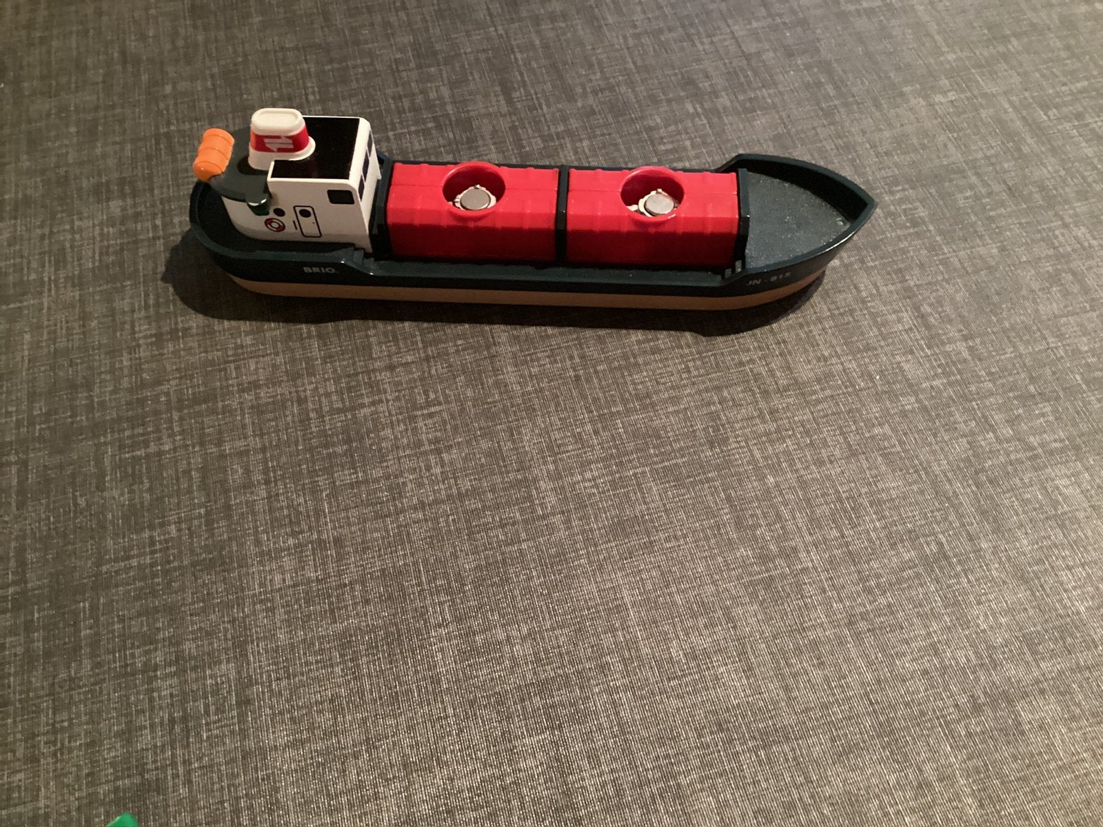 Brio vrachtboot met lading, Ophalen of Verzenden, Zo goed als nieuw