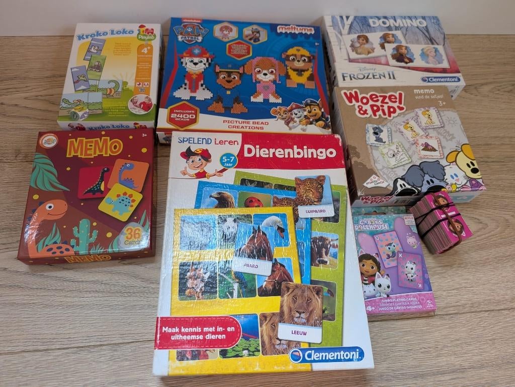Setje spellen voor kleine kinderen, Ophalen, Gebruikt