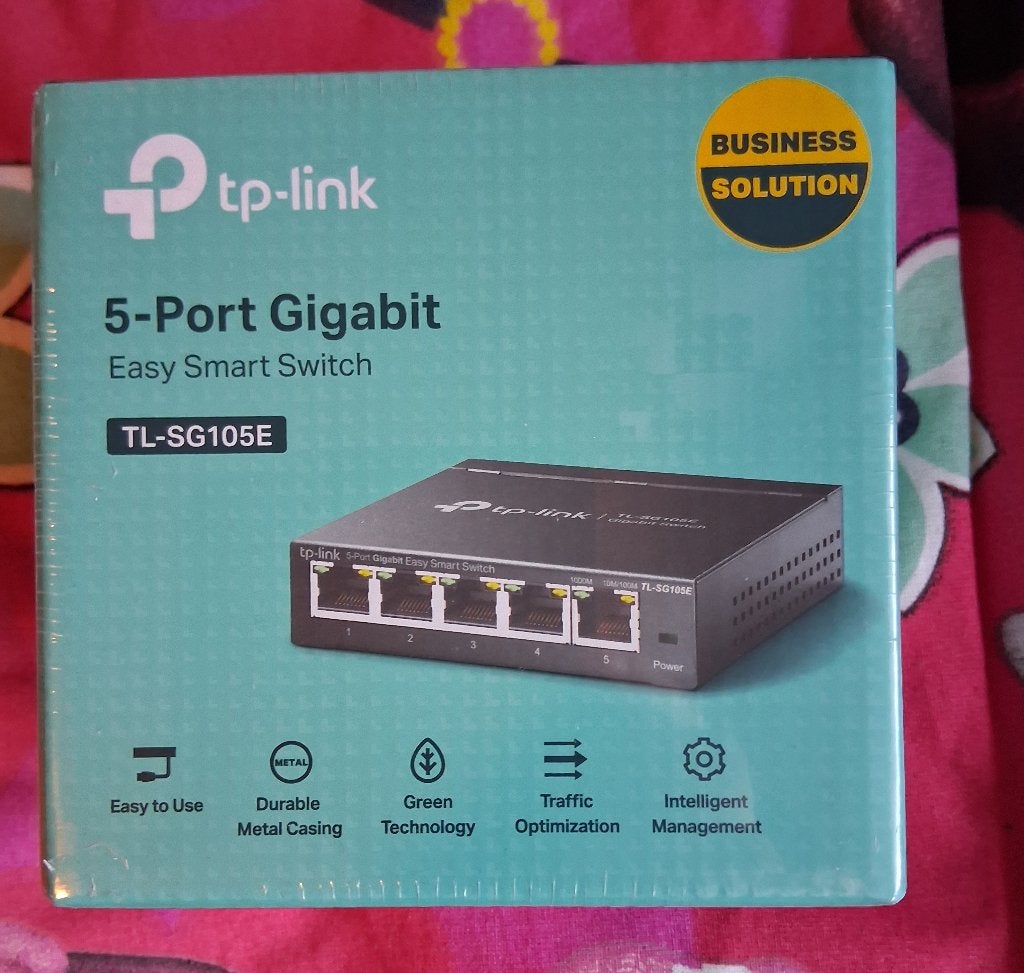 TP-Link 5-Poort Gigabit Easy Smart Switch TL-SG105E (NIEUW), Ophalen of Verzenden, Nieuw, TP-Link