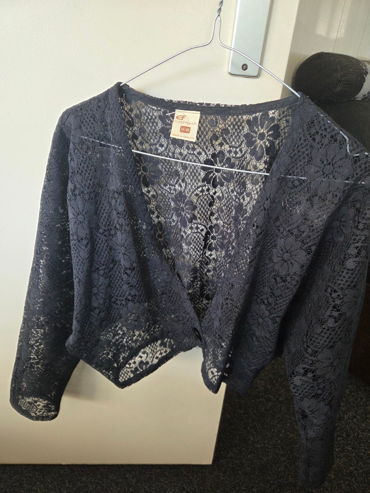 Zwart kanten bolero jasje, Kleding | Dames, Euro fashion, Zwart, Zo goed als nieuw, Ophalen