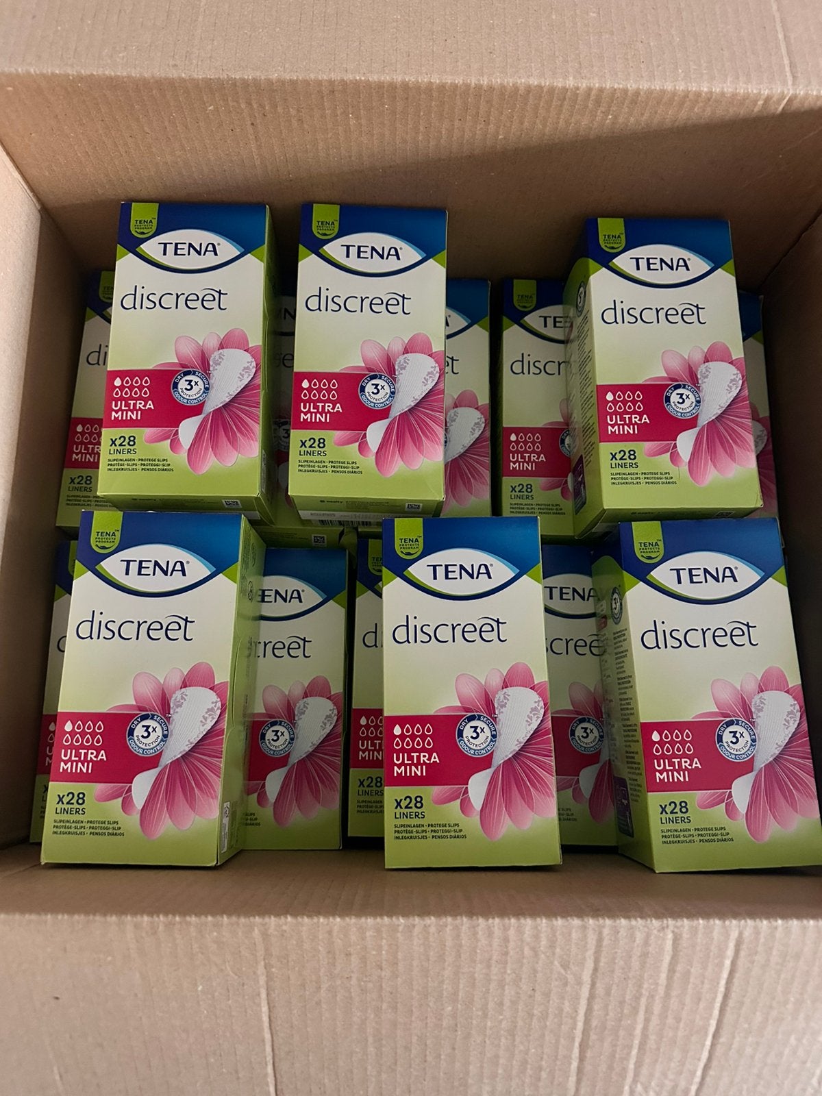 Tena Discreet altra mini inlegkruisjes 16 doosjes, Ophalen of Verzenden