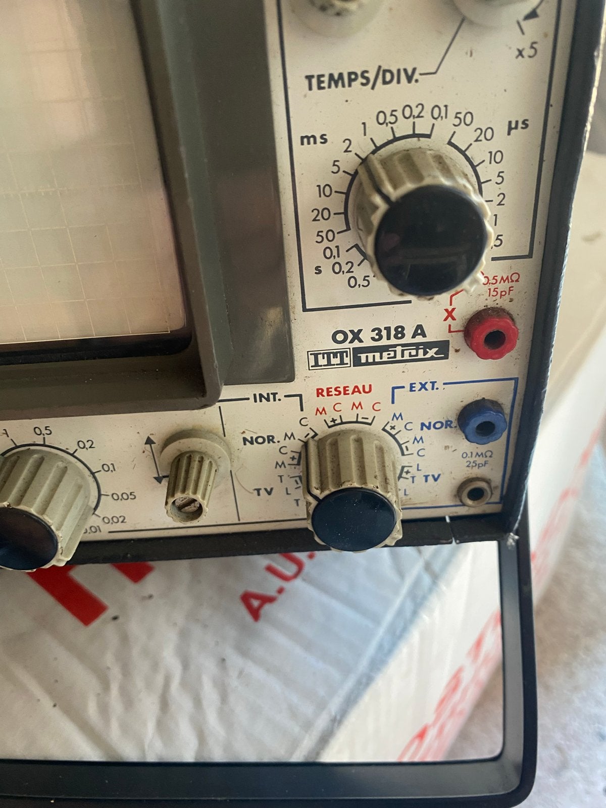 Metrix OX 318 A Oscilloscoop uit de jaren '70, Doe-het-zelf en Verbouw, Ophalen of Verzenden, Gebruikt