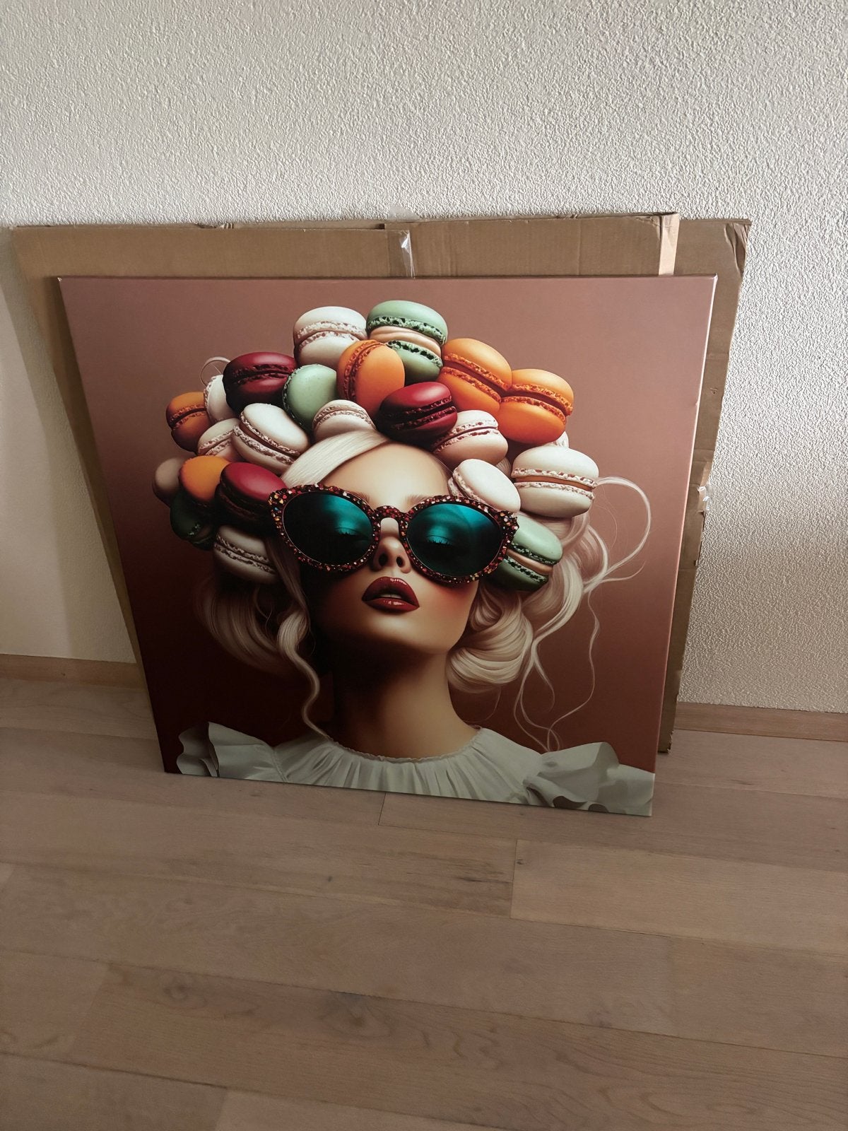 Canvas 90x90, Huis en Inrichting, Ophalen, Overige typen, Zo goed als nieuw, 75 tot 100 cm