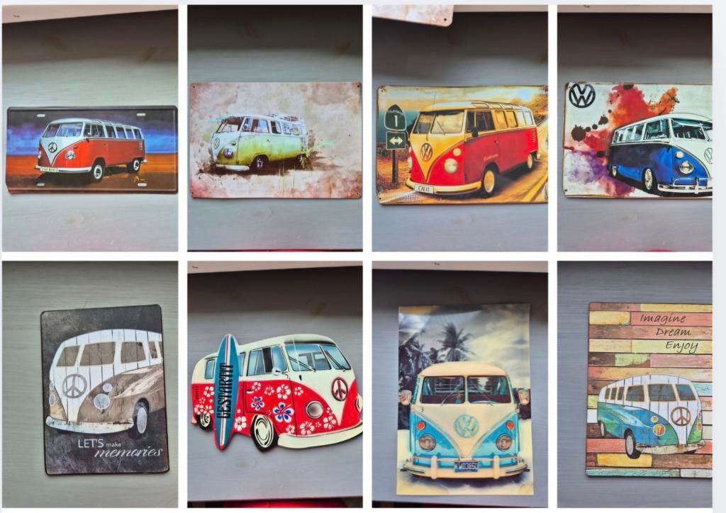 Collectie Volkswagen busjes platen (hout en aluminium), Ophalen of Verzenden, Auto's