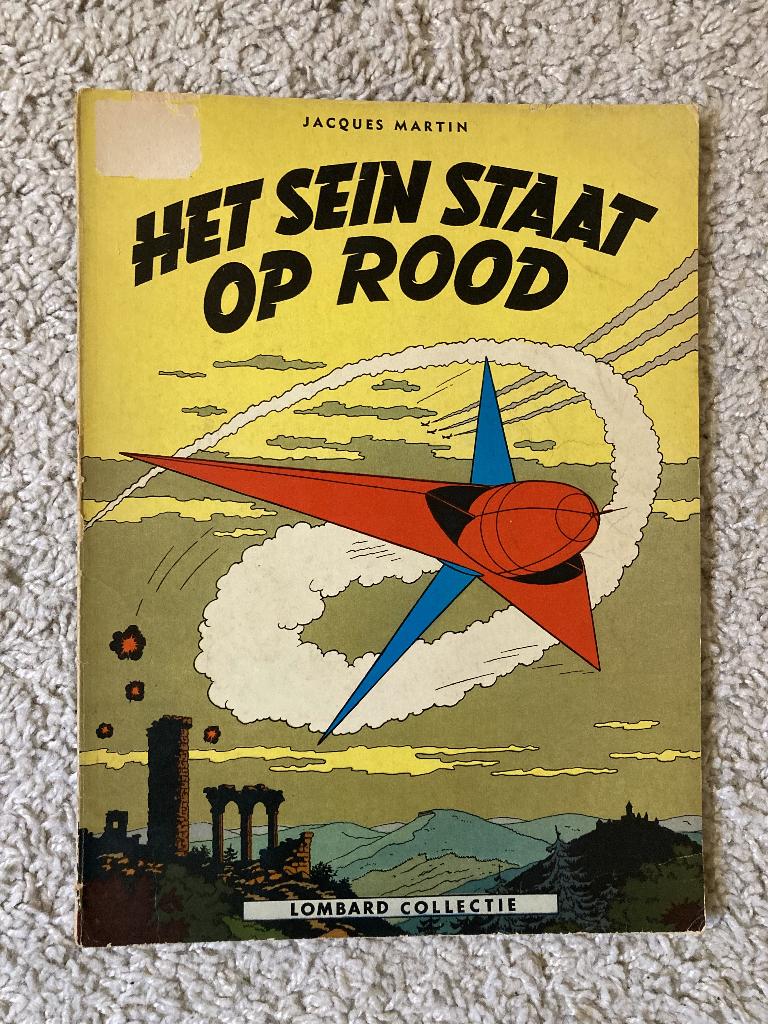 LEFRANC - Het sein staat op rood - 1e druk - 1966 - Lombard, Boeken, Eén stripboek, Ophalen of Verzenden, Gelezen