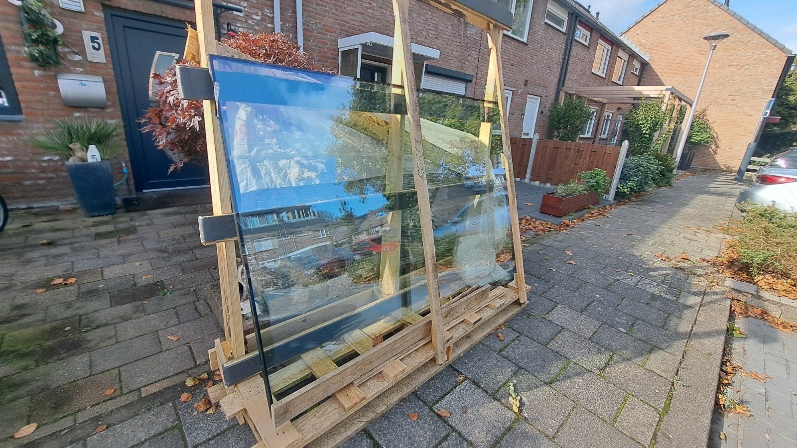 Nieuw dubbelglas raam 1304 x 1912 mm, Doe-het-zelf en Verbouw, Gevelraam of Ruit, Nieuw, Dubbelglas, 120 tot 160 cm
