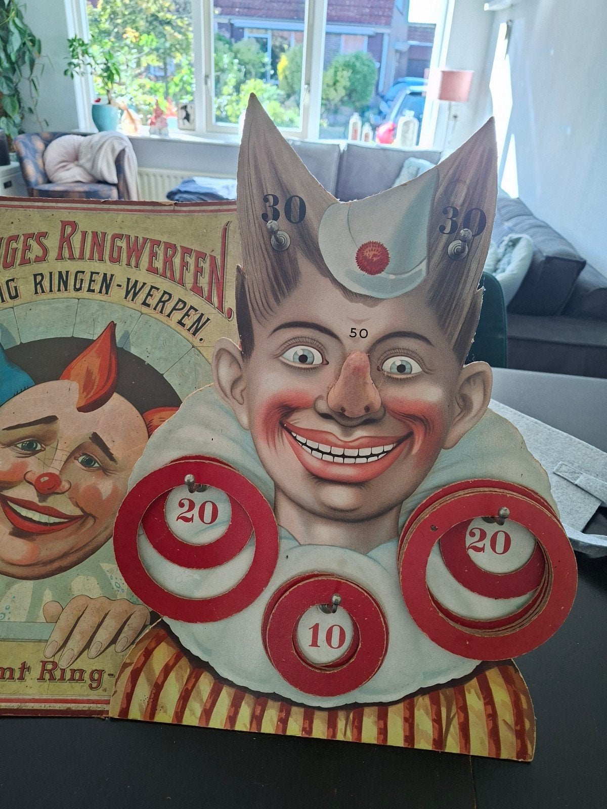 Antiek Ringwerpspel - Lustiges Ringwerfen, Ophalen