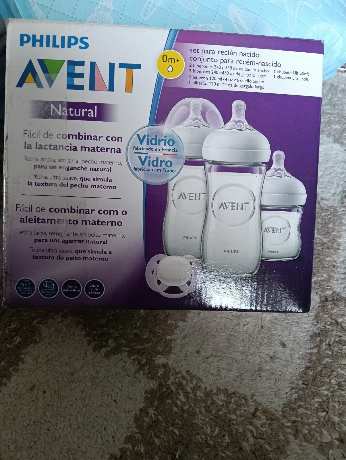 *NIEUW Philips Avent Natural Glazen Newborn Set (0m+), Ophalen, Nieuw, Overige typen
