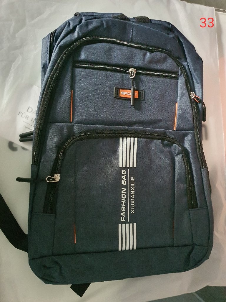 Stoere Donkerblauwe Rugzak met veel vakken!, Ophalen of Verzenden, Nieuw, Overige merken