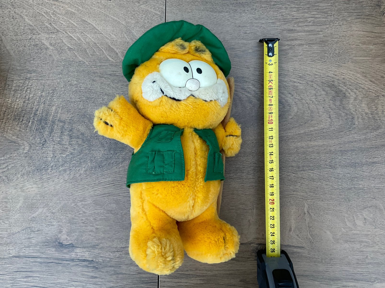 Gebruikte, niet kapot, vintage Garfield knuffel wandelaar, Ophalen, Garfield, Gebruikt, Beeldje of Figuurtje