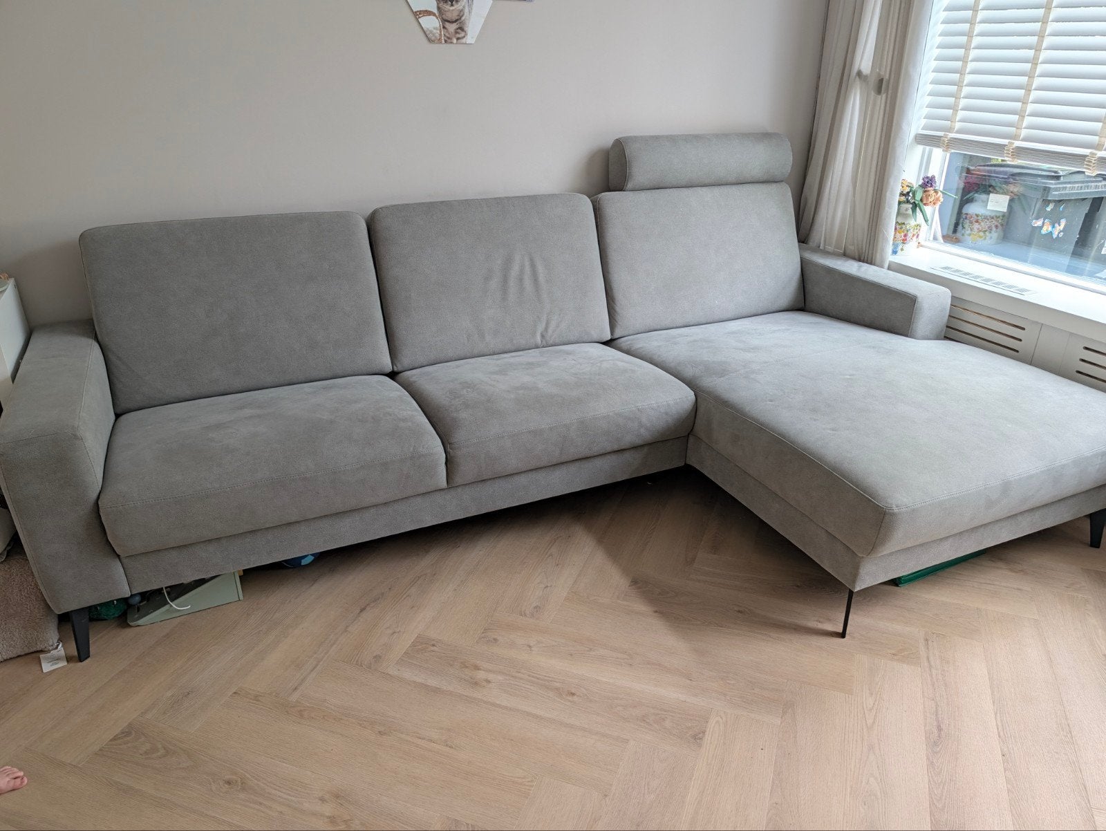 Prachtige Hoekbank Pronto- Makkelijk schoon te maken stof, Huis en Inrichting, Ophalen, 250 tot 300 cm, Gebruikt, 125 tot 150 cm