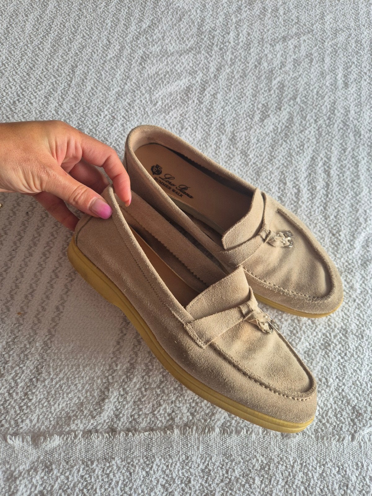 Loro Piana summer walk beige sand maat 40, Kinderen en Baby's, Ophalen of Verzenden, Nieuw, Jongetje of Meisje, Schoentjes