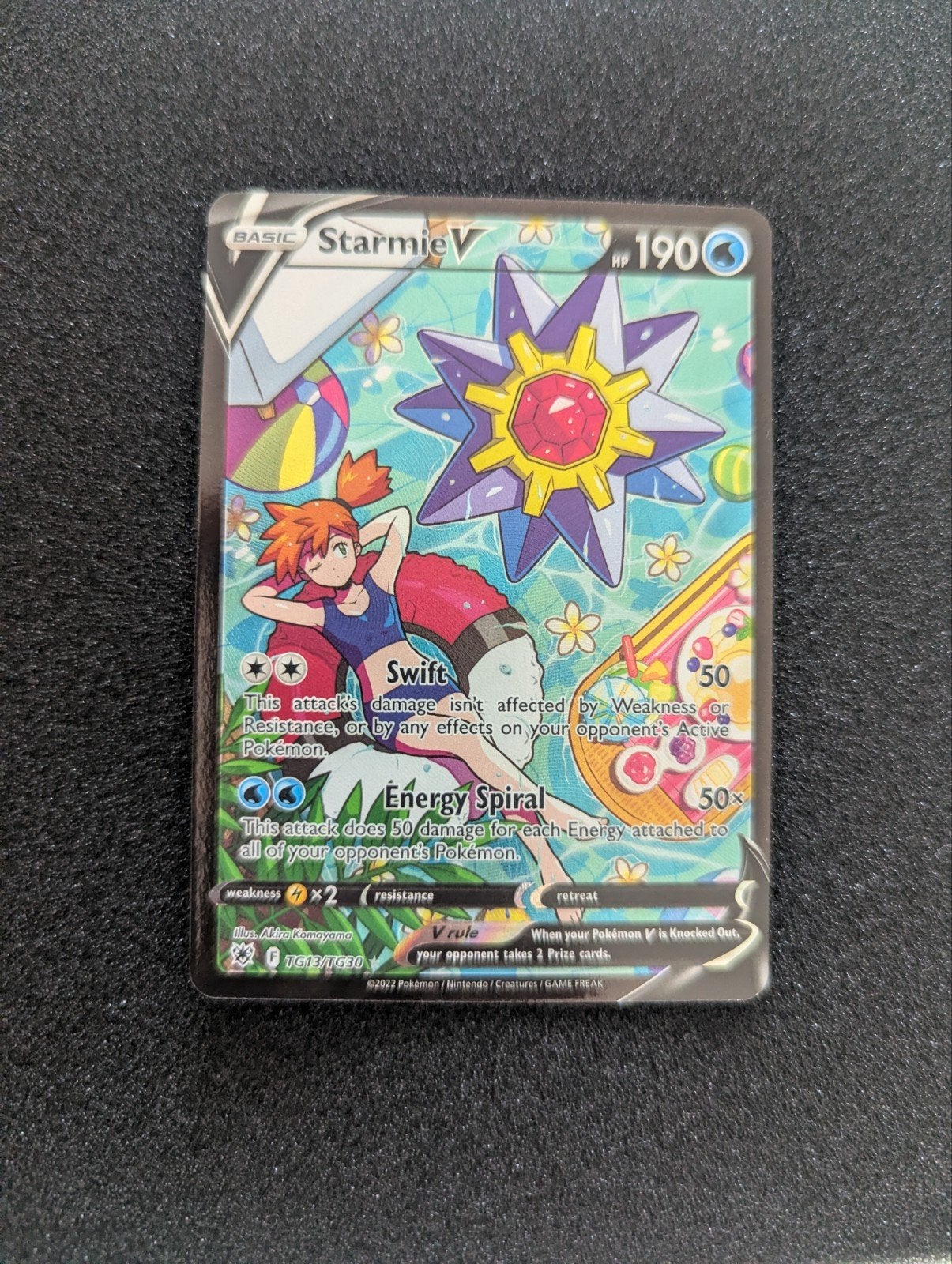 Starmie V TG13/TG30 - Near Mint Pokémon Kaart, Ophalen of Verzenden, Zo goed als nieuw, Losse kaart