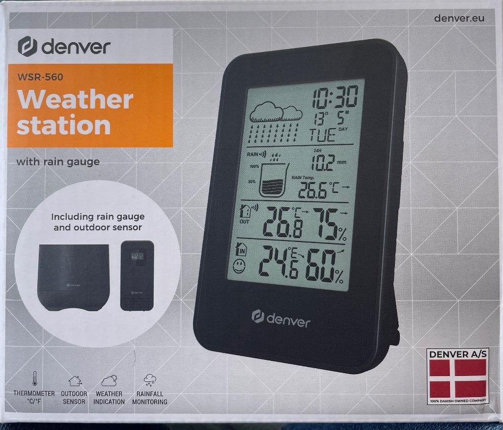Weerstation met regenmeter, Ophalen of Verzenden, Nieuw, Weerstation
