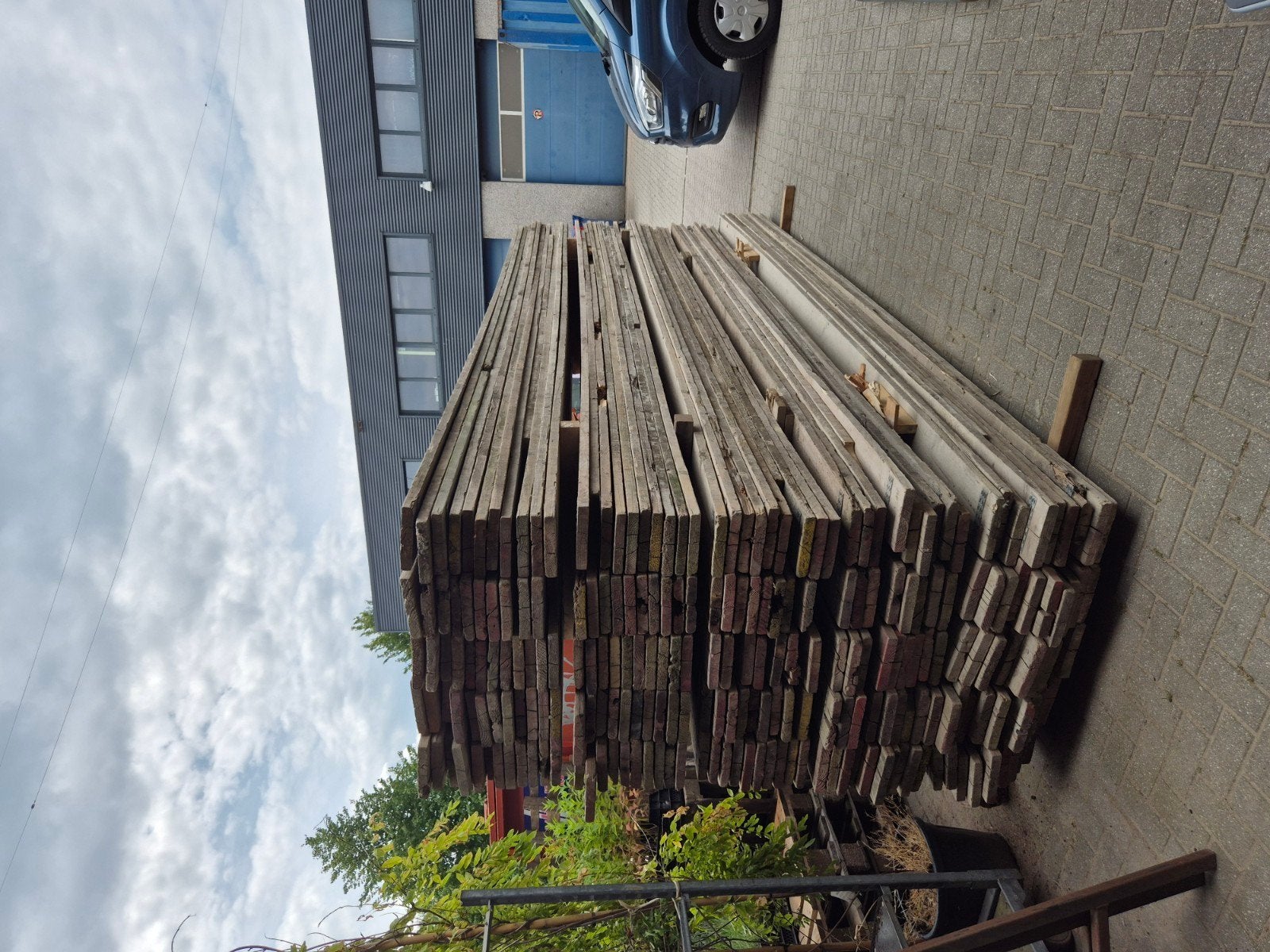 Steigerplanken gebruikt, Doe-het-zelf en Verbouw, Hout en Planken, Ophalen, Gebruikt, 25 tot 50 mm, Plank