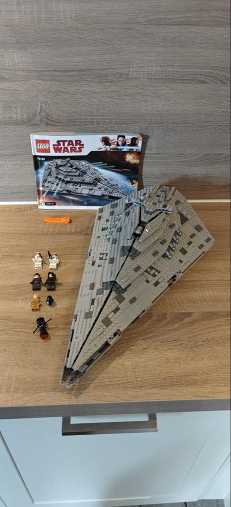Lego Star Wars 75190: First Order Star Destroyer compleet, Ophalen of Verzenden, Gebruikt