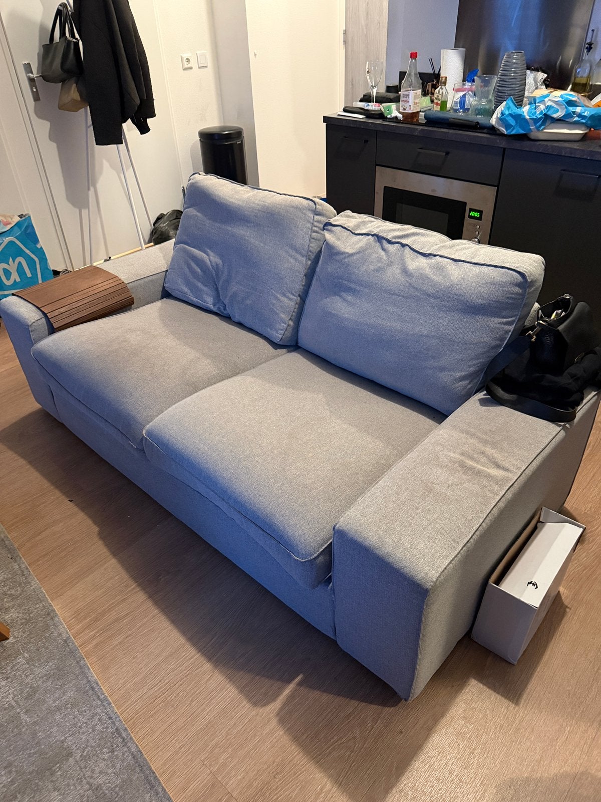 2 zits kivik bank ikea grijs, Ophalen, 150 tot 200 cm, Tweepersoons, 75 tot 100 cm
