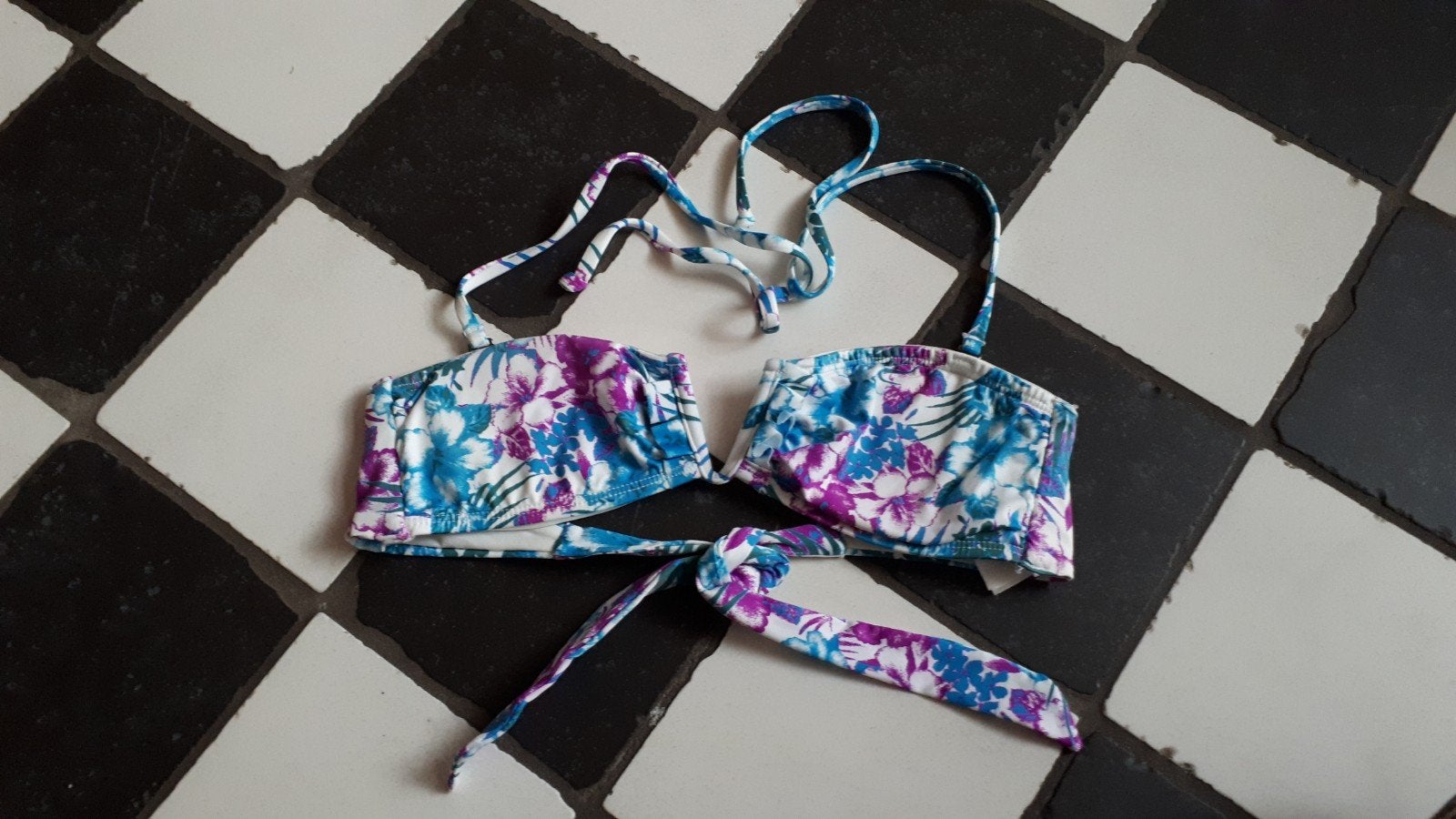 Bikini bovenstukje top H&M maat 34 als nieuw, H&M, Blauw, Ophalen of Verzenden, Zo goed als nieuw