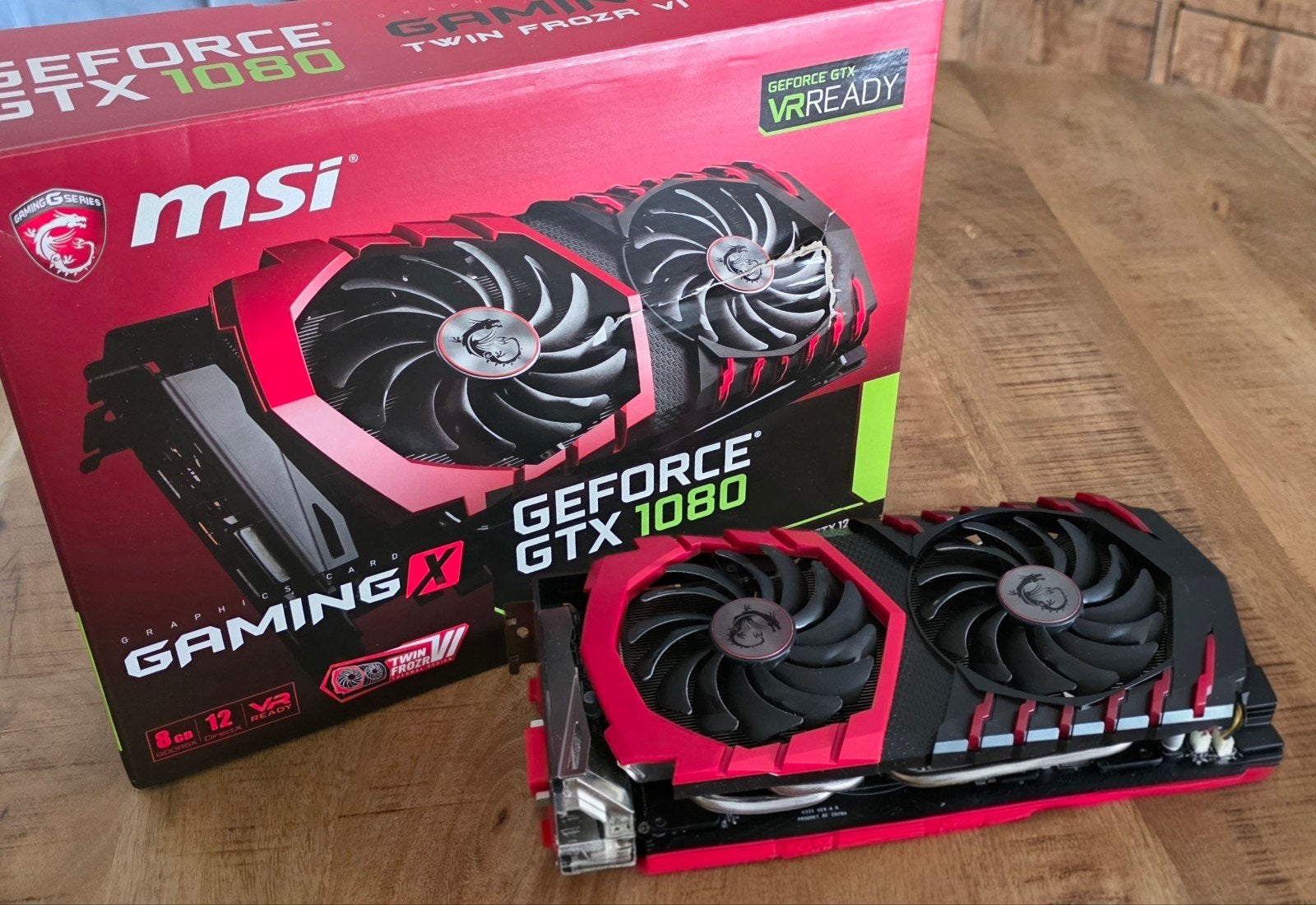 MSI GeForce GTX 1080 Gaming X 8G Videokaart, Computers en Software, Videokaarten, PCI-Express 3, HDMI, Ophalen of Verzenden, Nvidia