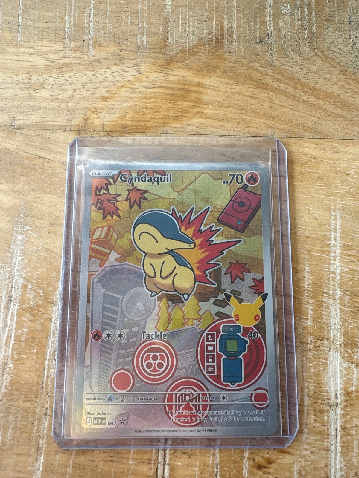 Cyndaquil Pokémon kaart - Celebrations Classic Collection, Ophalen, Zo goed als nieuw, Losse kaart, Foil