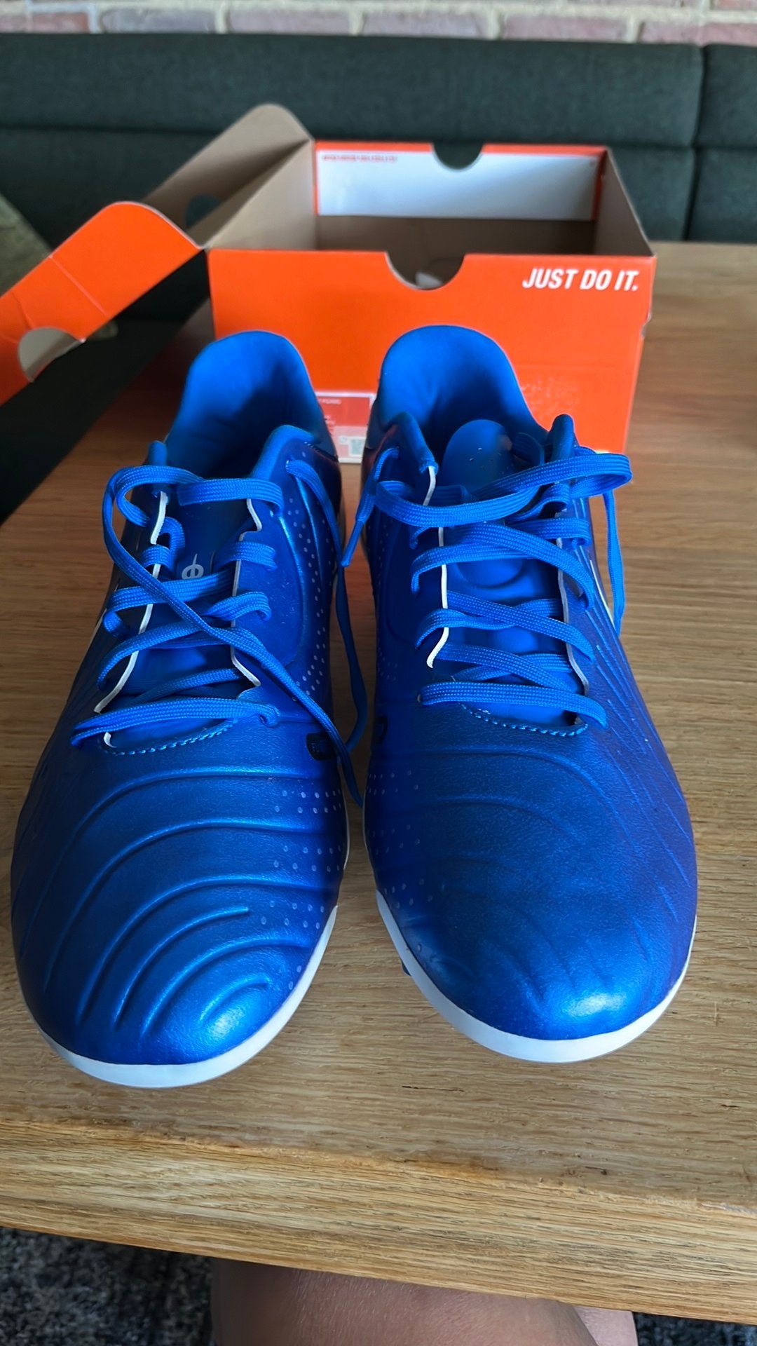 Voetbalschoenen nike, blauw wit, maat 47,5, Groter dan maat XL, Schoenen, Nieuw, Ophalen of Verzenden