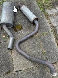 Uitlaat Saab 9-3 2.0t SE nu maar 225,- of beste bod, Ophalen, Gebruikt, Saab