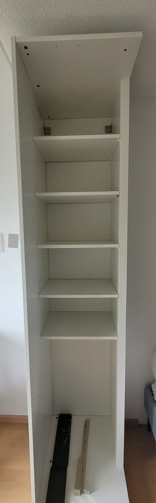 PAX Hoekelement met 4 planken, wit, 53x58x236 cm, Ophalen, Met plank(en), 200 cm of meer, 50 tot 100 cm