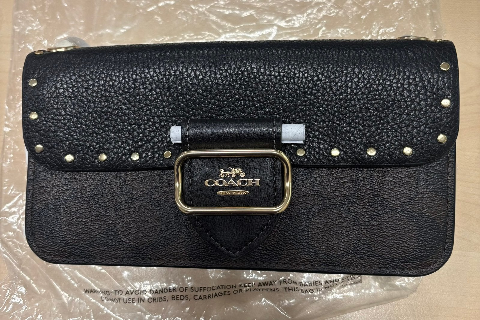 “Coach” crossbody Monarch schoudertas, Coach, Schoudertasje, Zwart, Nieuw