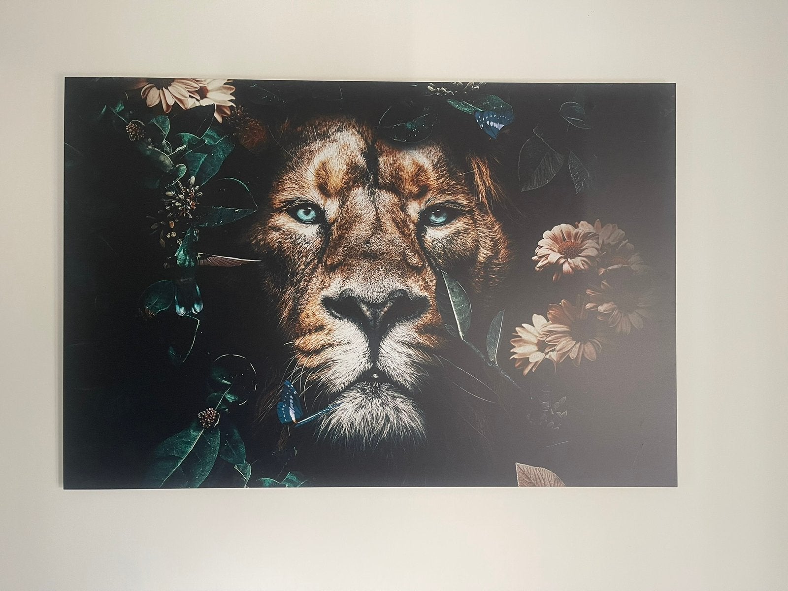 Schilderij leeuw van Poster Junkie, Ophalen