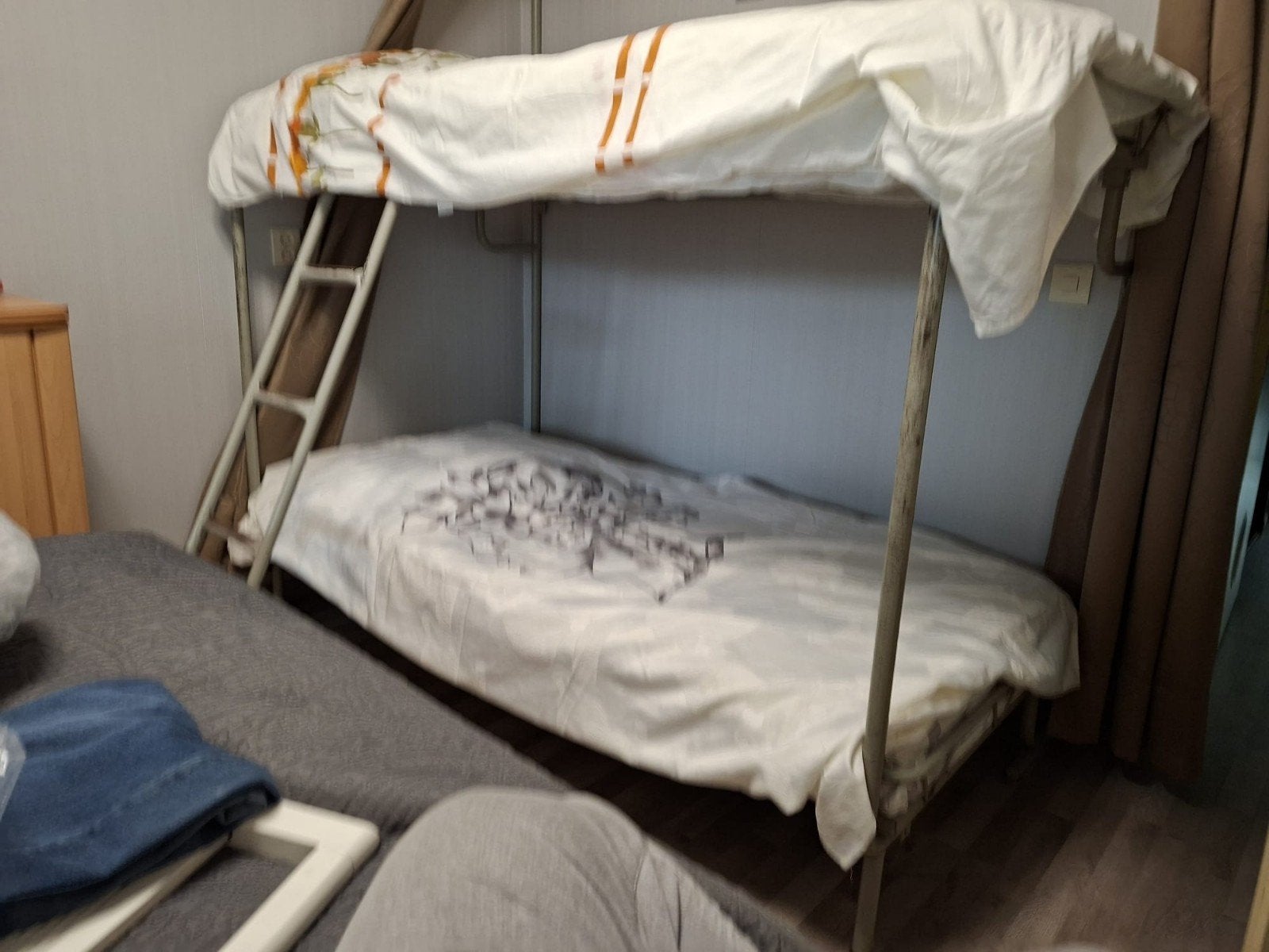 Uniek opklapbaar stapelbed uit de jaren '50 - 180x80cm, Ophalen, Gebruikt, Tweepersoons, 190 cm of minder