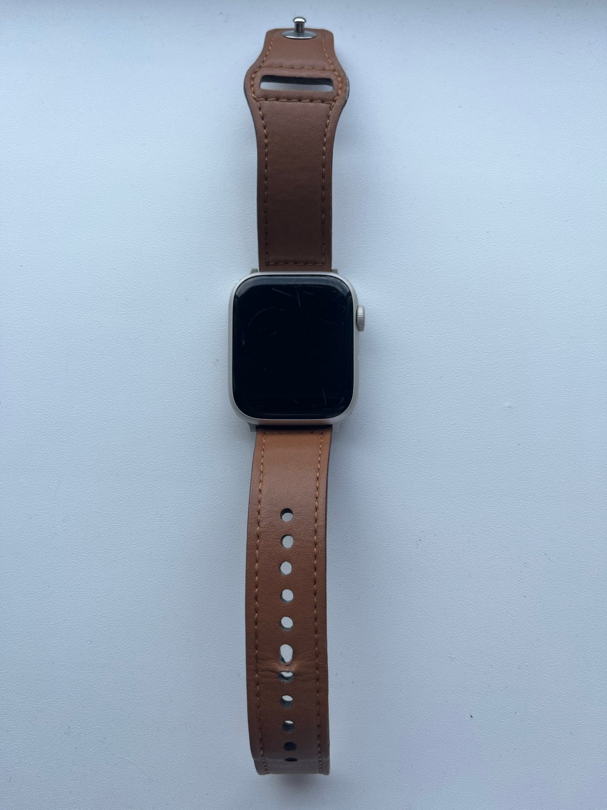 Apple Watch Series 7 45mm Starlight Aluminium + Extra's, Gebruikt, Hartslag, IOS, Ophalen of Verzenden