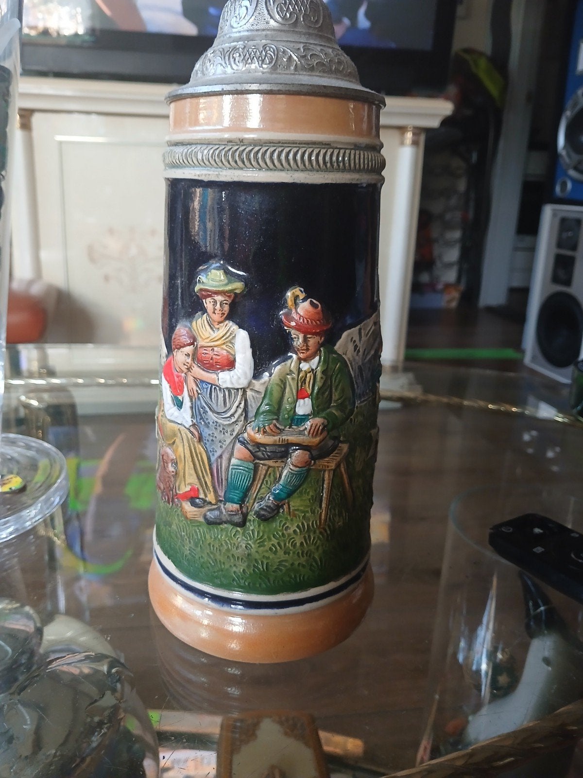 auwe bier pul   tirol oosterijk Duits.  voor de verzamelaar., Ophalen, Pul(len), Overige merken