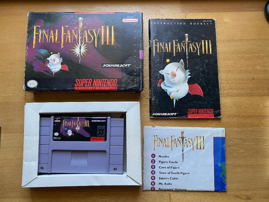 Final fantasy III snes usa, Spelcomputers en Games, Games | Nintendo Super NES, Avontuur en Actie, 1 speler, Ophalen of Verzenden