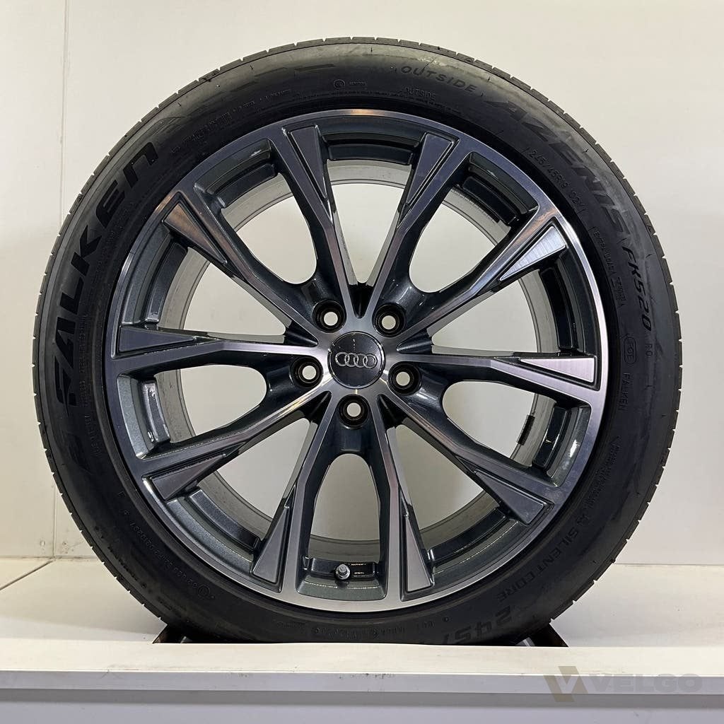 AUDI A4 S4 B9 A6 S6 C8 SET VELGEN + ZOMERBANDEN 19 INCH, 19 inch, Gebruikt, Banden en Velgen, Info@velgo.nl