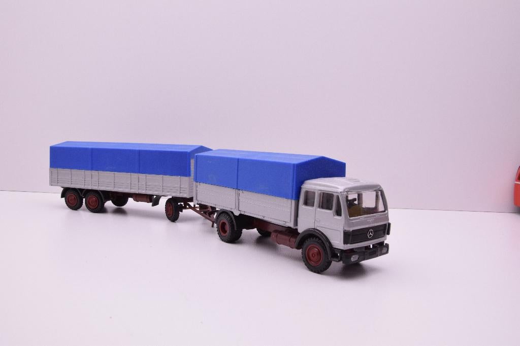 Mercedes SK combi  ''  NZG  '', Ophalen of Verzenden, Zo goed als nieuw, Bus of Vrachtwagen, NZG