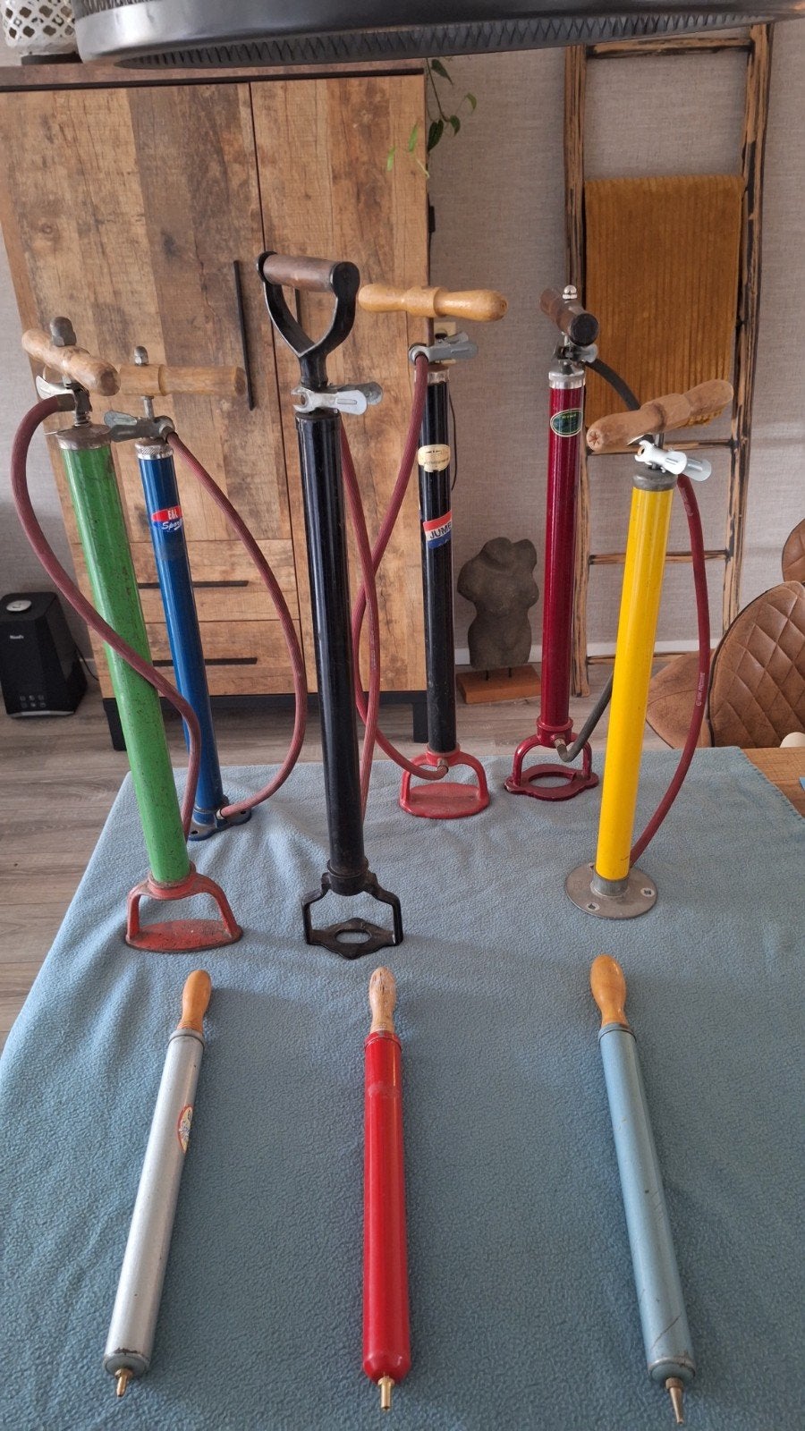 Vintage Fietspompen - Decoratie of Restauratie, Ophalen of Verzenden, Drukmeter, Gebruikt