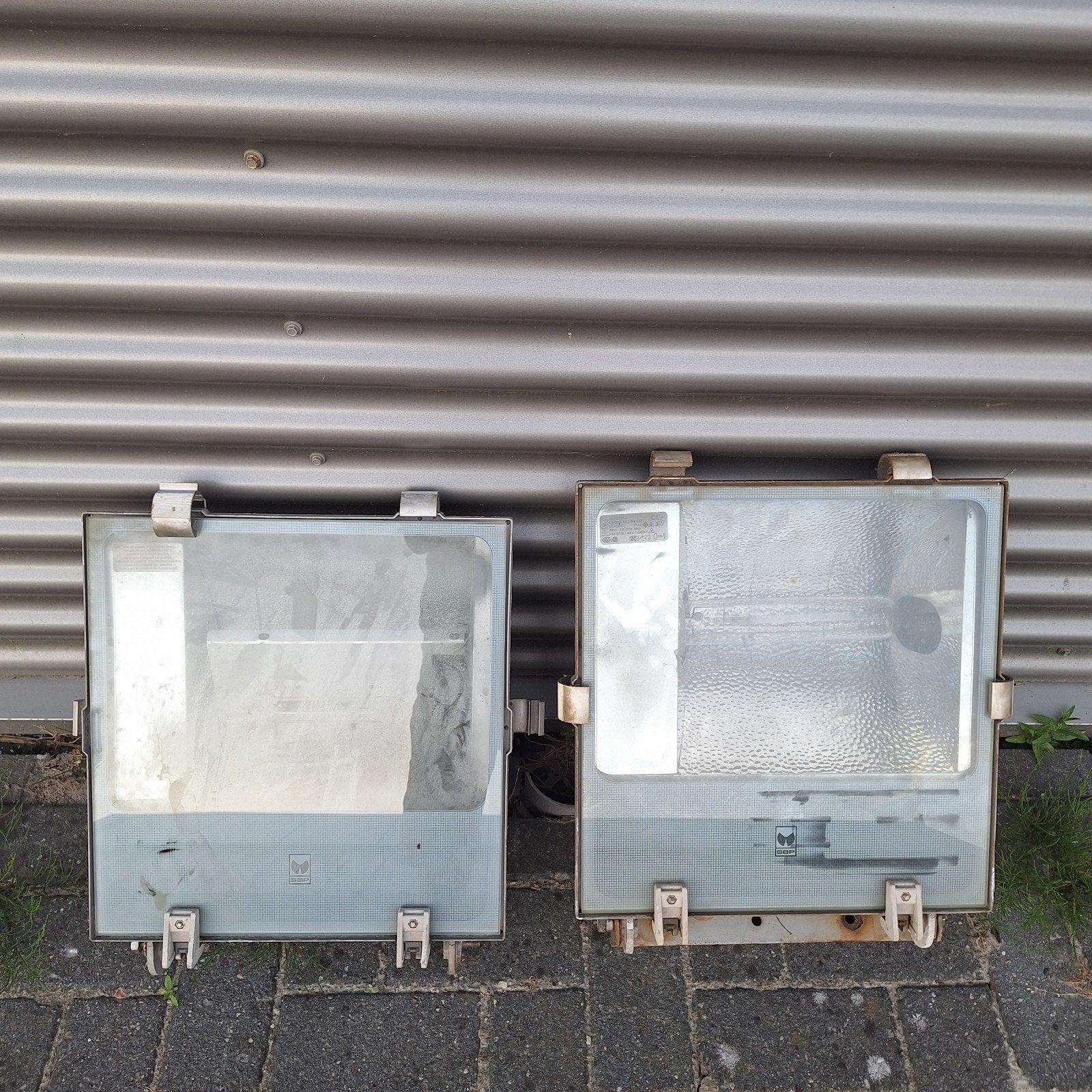 2x SBP LEO/A 400W | Bouwlamp / Buitenlamp / Schijnwerper, Gebruikt, ., Ophalen of Verzenden, Lamp met armatuur