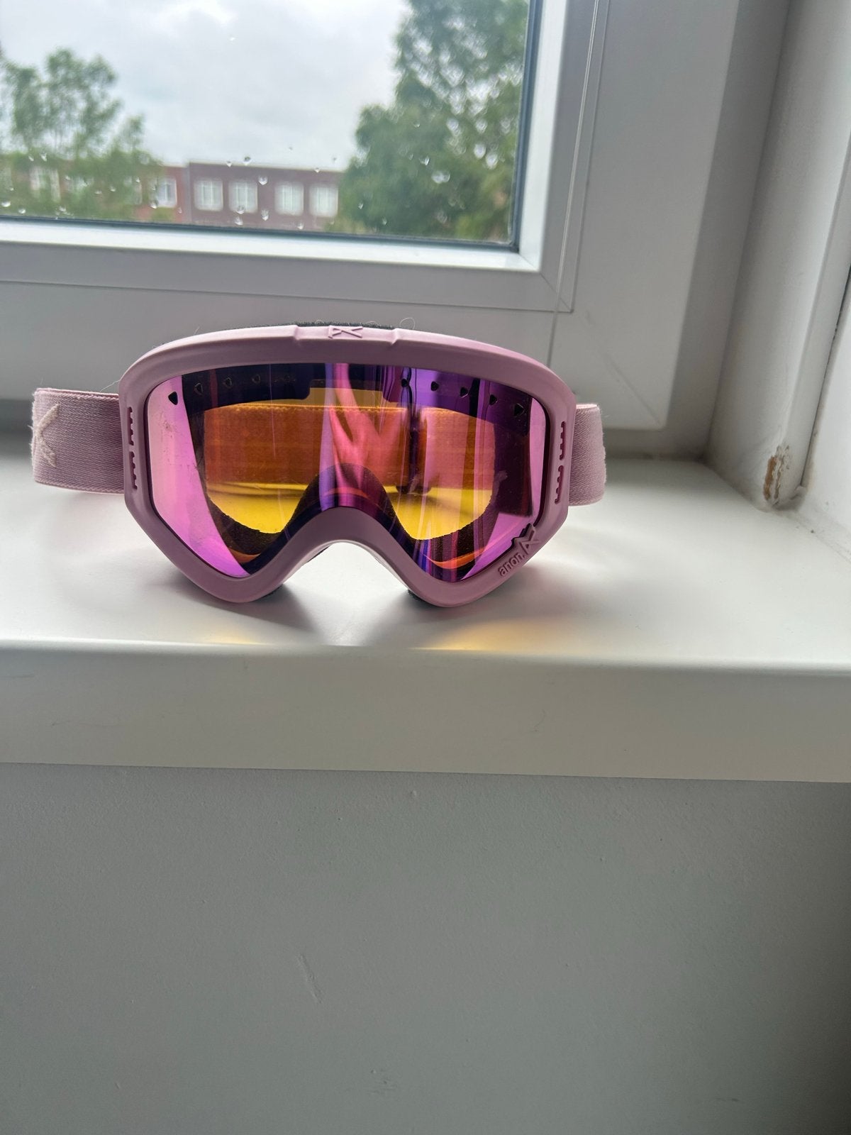 Anon Skibril Roze - Zo goed als nieuw, betreft kinderbril, Sport en Fitness, Skiën en Langlaufen, Overige merken, Overige typen