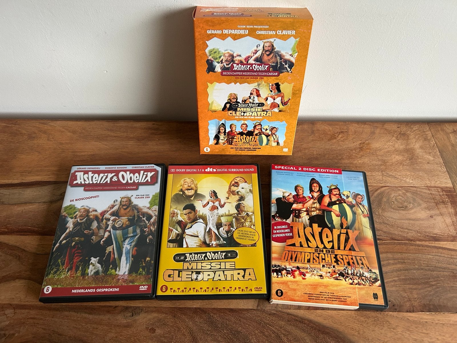 Asterix & Obelix DVD Boxset - 3 films, Actiekomedie, Zo goed als nieuw, Vanaf 6 jaar, Inclusief doosje