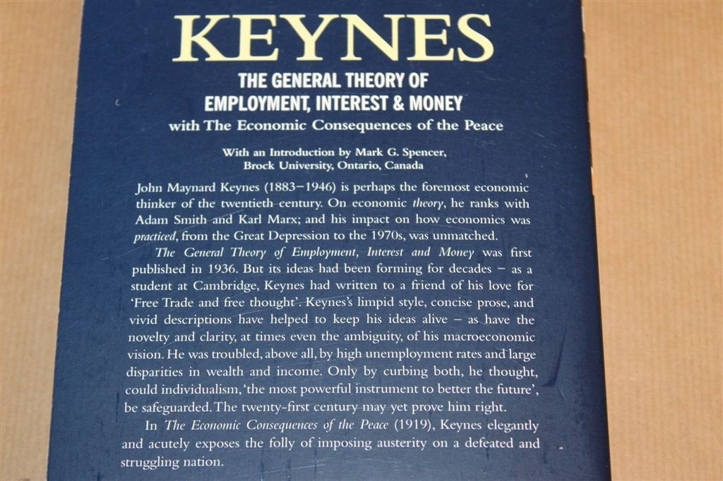 The General Theory — Keynes, Economisch Meesterwerk, Boeken, Ophalen of Verzenden, Zo goed als nieuw, Management