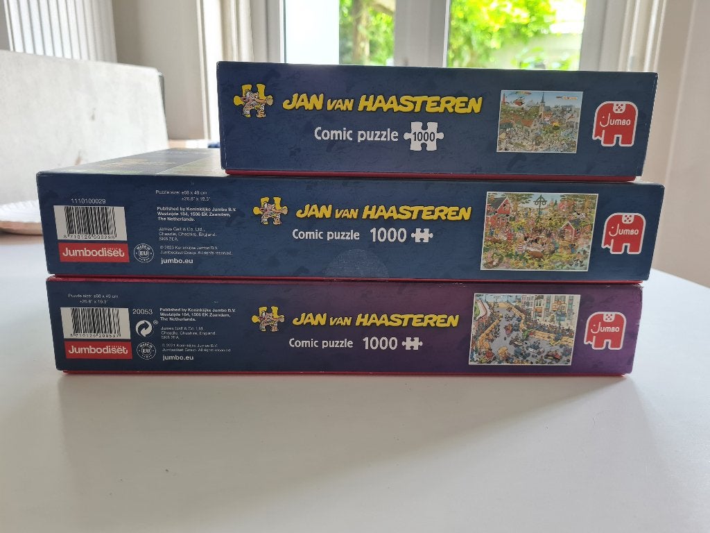 diverse Jan van Haasteren 1000 stukjes, Ophalen of Verzenden, 500 t/m 1500 stukjes, Zo goed als nieuw, Legpuzzel