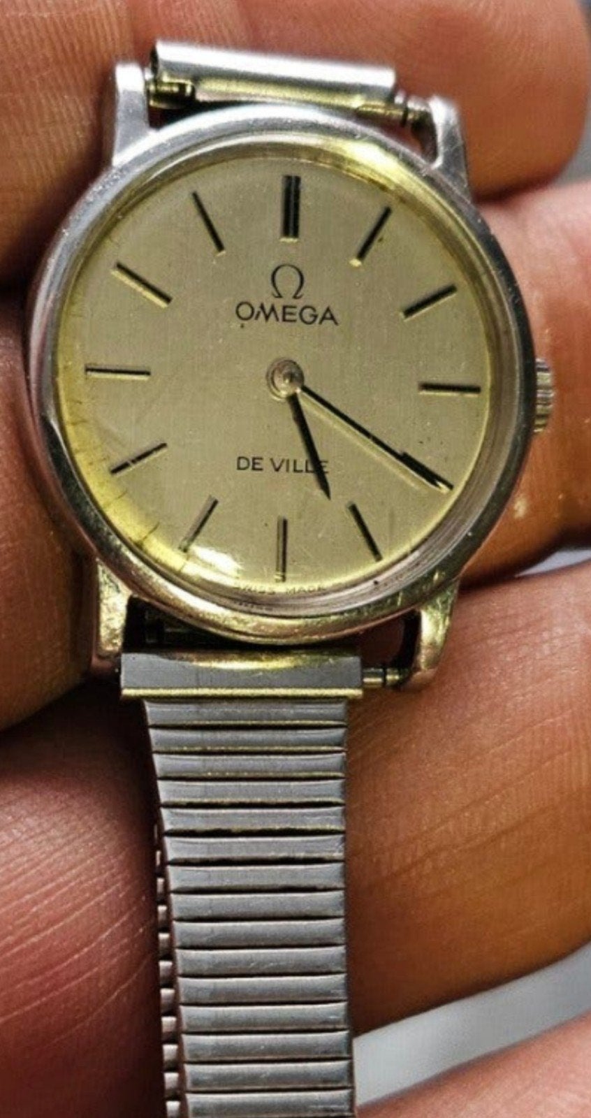 Omega De Ville Dameshorloge - Klassiek en Elegant, Overige merken, Staal, Gebruikt, Staal