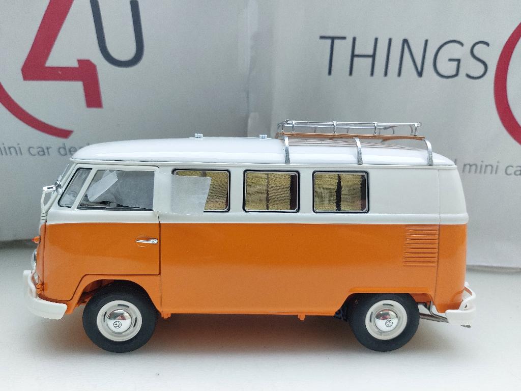 Schuco Volkswagen T1 Campingbus oranje/wit nieuw, Ophalen of Verzenden, Nieuw, Auto, Overige merken
