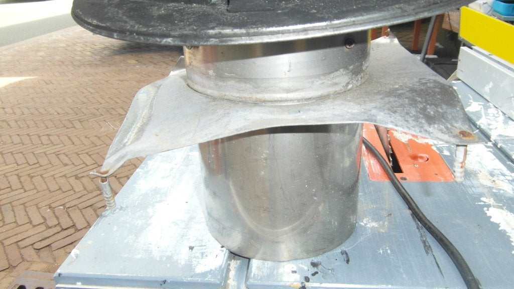 rvs rookgas afvoerkap 50,-, Ophalen, Afvoer, Rvs, Minder dan 2 meter