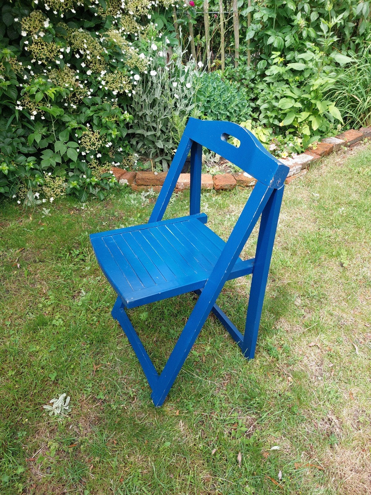 Aldo jacober houten klapstoel, Huis en Inrichting, Stoelen, Ophalen, Bruin, Eén