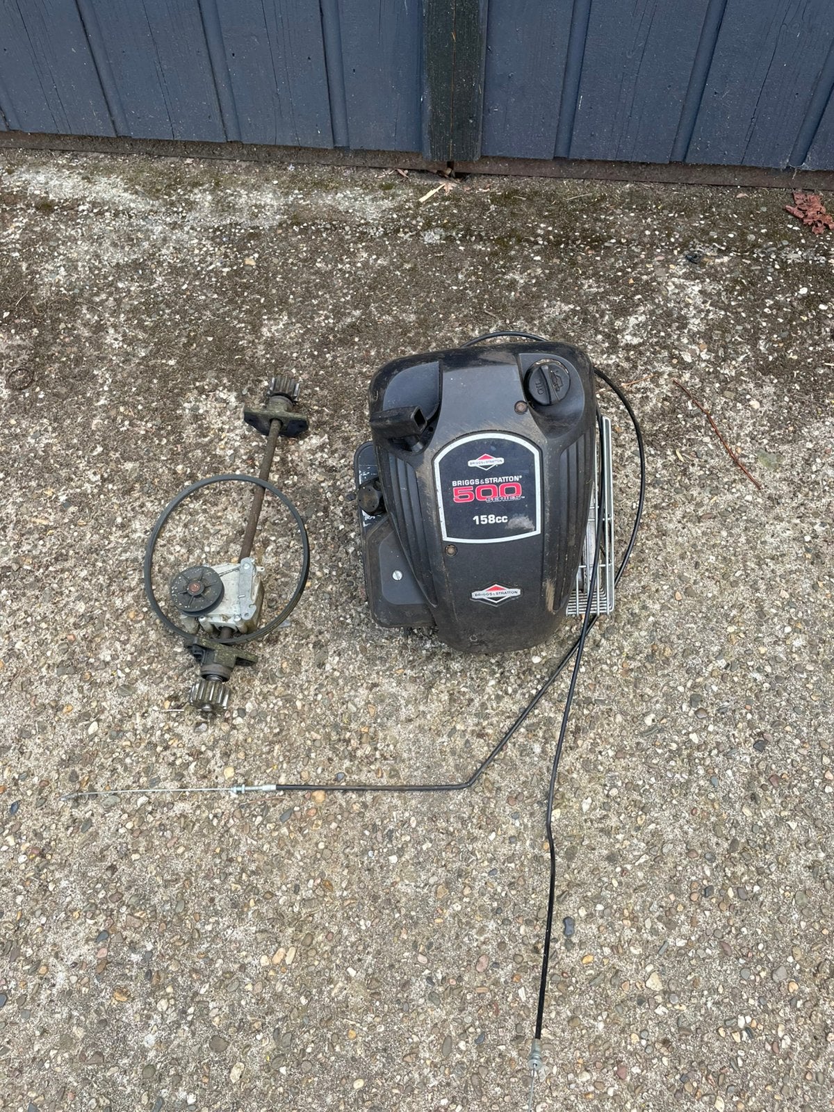 Briggs & Stratton benzinemotor 500serie 158cc, Ophalen of Verzenden, Gebruikt, Benzinemotor