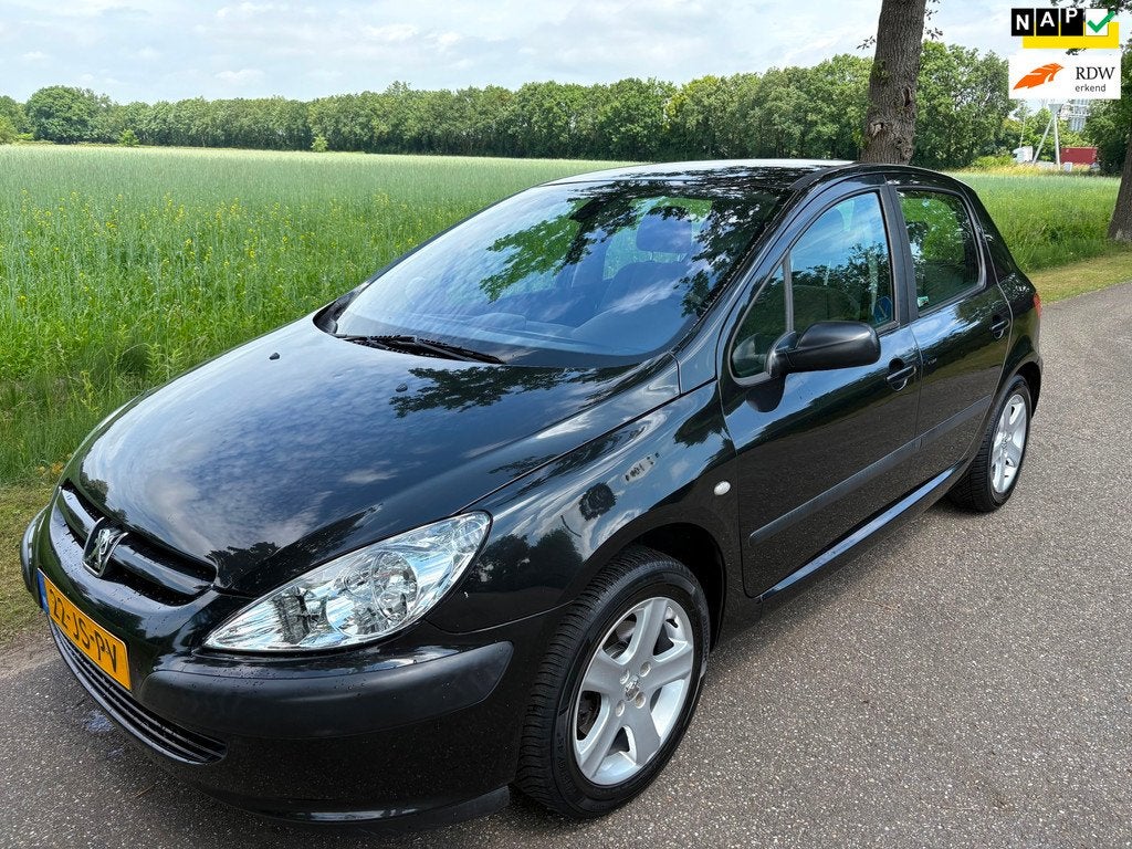 Peugeot 307 2.0-16V XT Airco/APK/Trekhaak/Elektr. Ramen/Cent, 4 cilinders, 1194 kg, Zwart, Origineel Nederlands