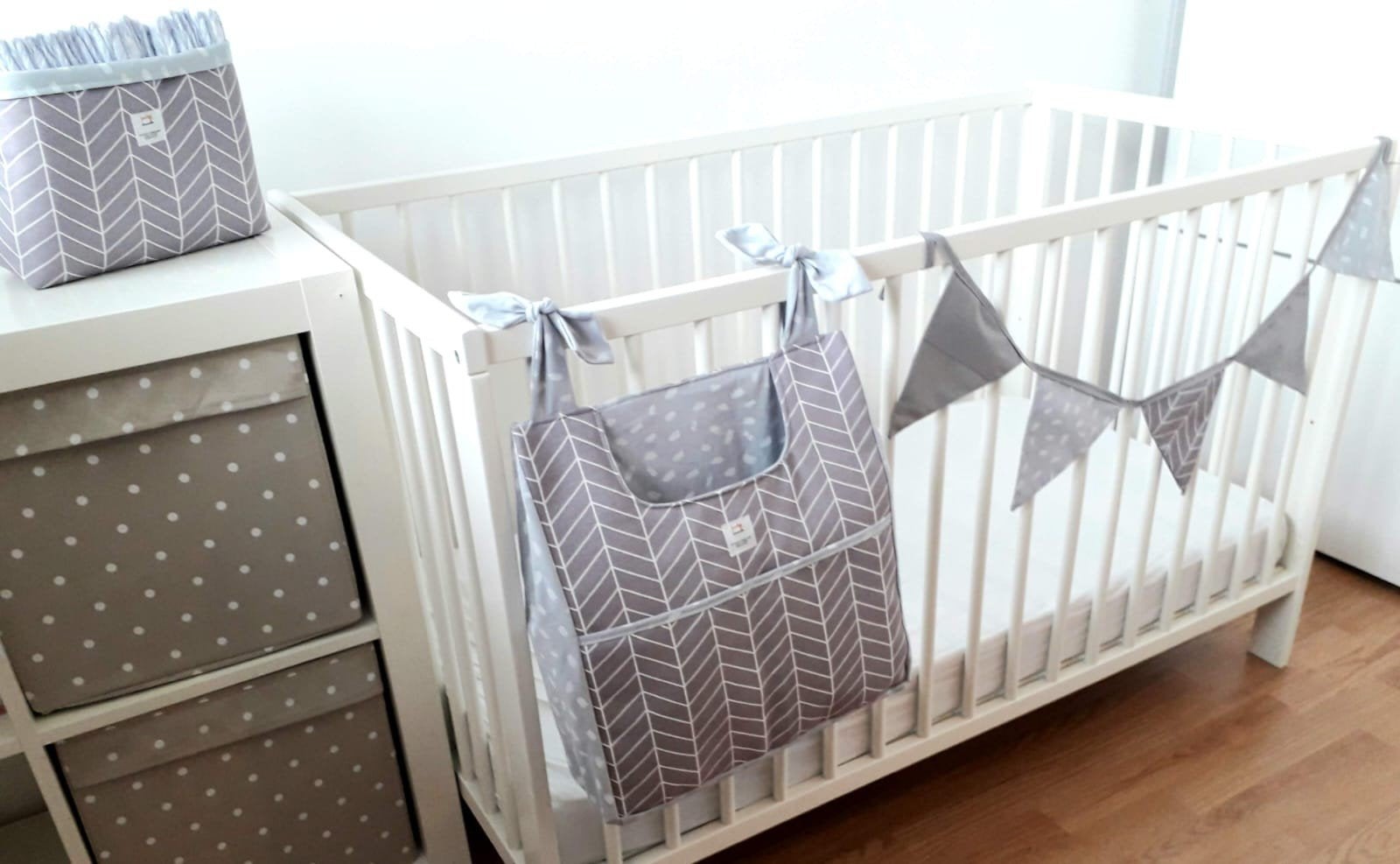 Zelfgemaakte babykamer set: speelgoedtas, vlaggenlijn, enz, Ophalen of Verzenden, Nieuw