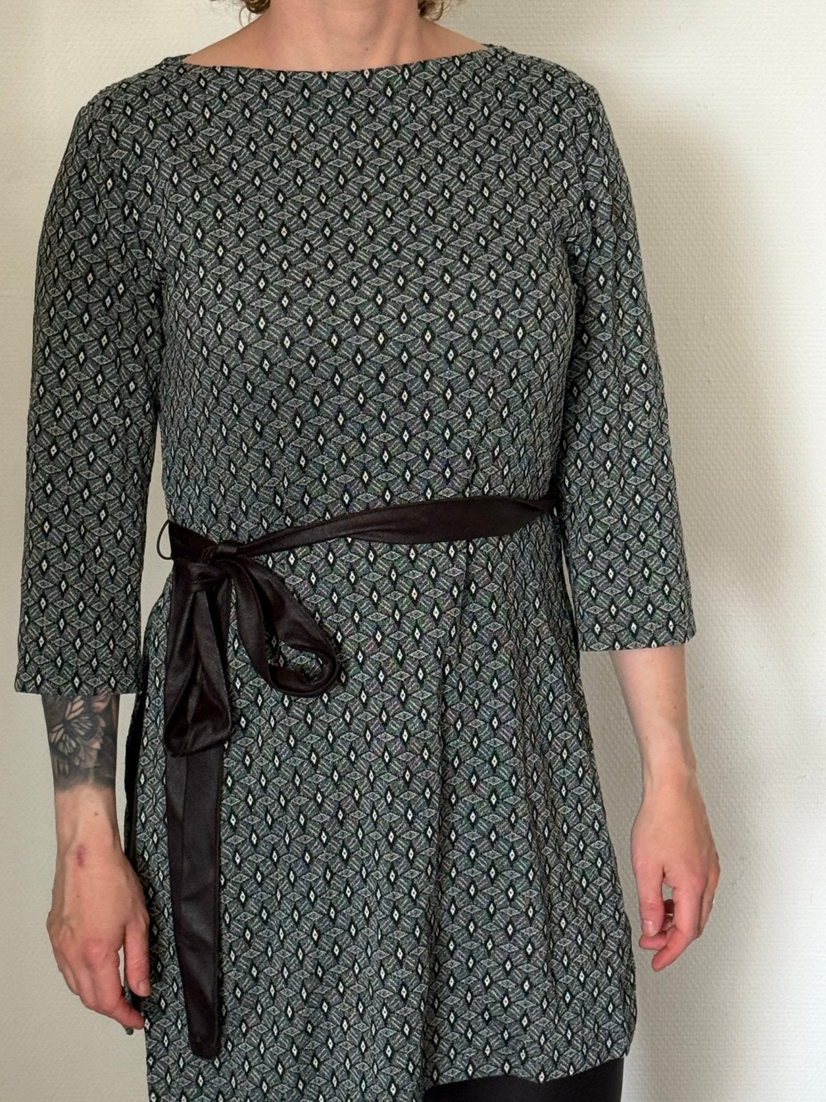 Crème de la Crème Jurkje met Ceintuur - Feestdagen/Speciaal, Kleding | Dames, Jurken, Maat 38/40 (M), Meerkleurig, Ophalen of Verzenden